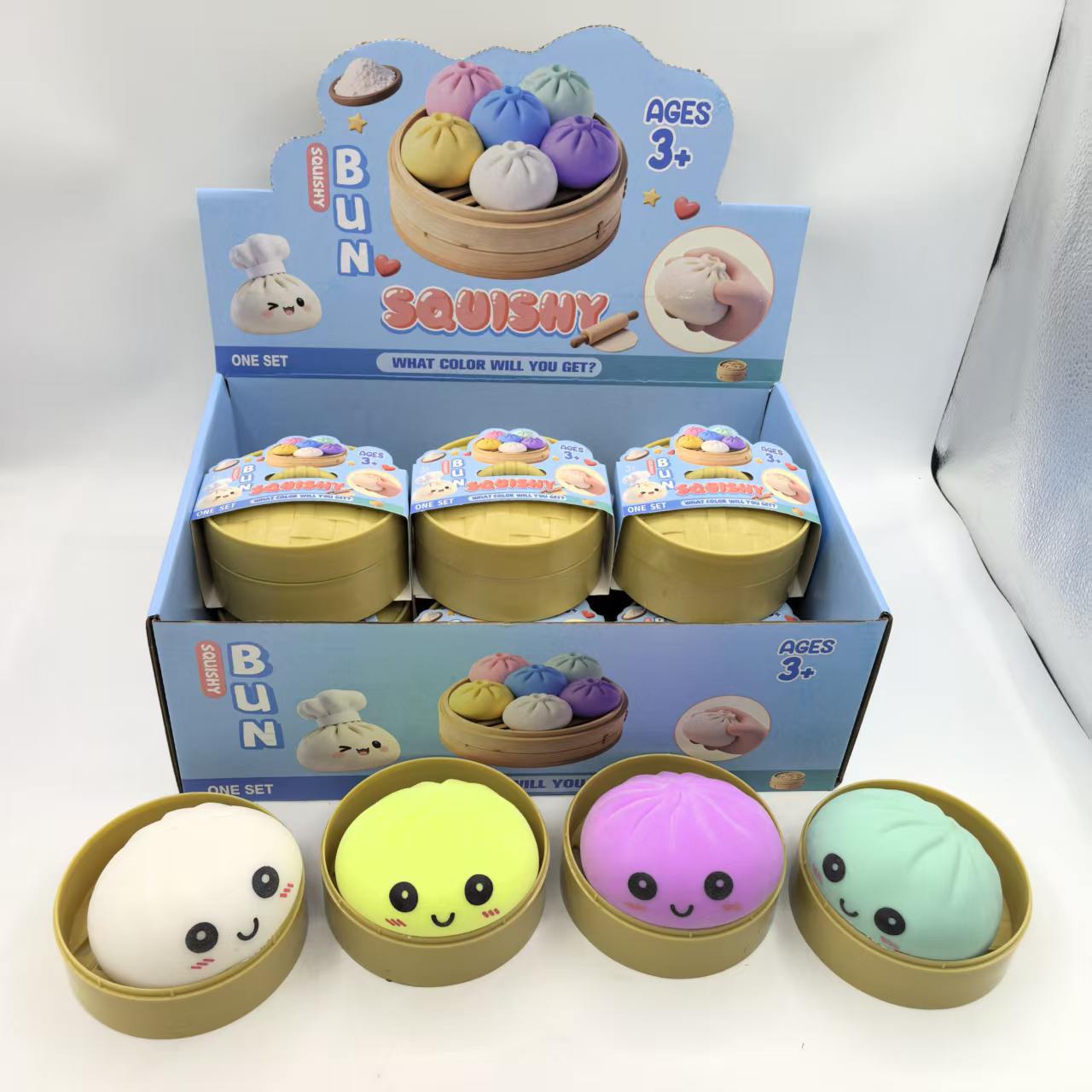Bollos de colores de 8,5 cm (lotes mixtos de 12 cajas)