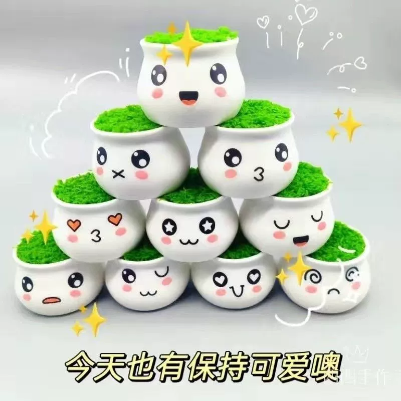 Оптовые мини-цветочные горшки, высококачественные автомобильные украшения, цветочные горшки на центральной консоли, декоративные пластиковые небольшие горшечные растения, устанавливаемые на автомобиле, защищенные от падения.