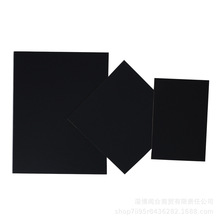 密度板加工装饰画背板3mm单面黑晶瓷画背板 黑色贴纸密度板裁切