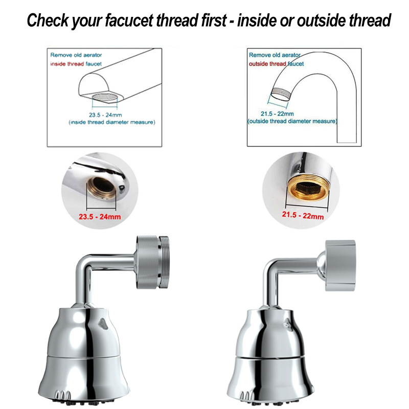 720°萬向旋轉防濺起泡洗漱水龍頭廚房面盆延伸器水嘴 源頭廠家