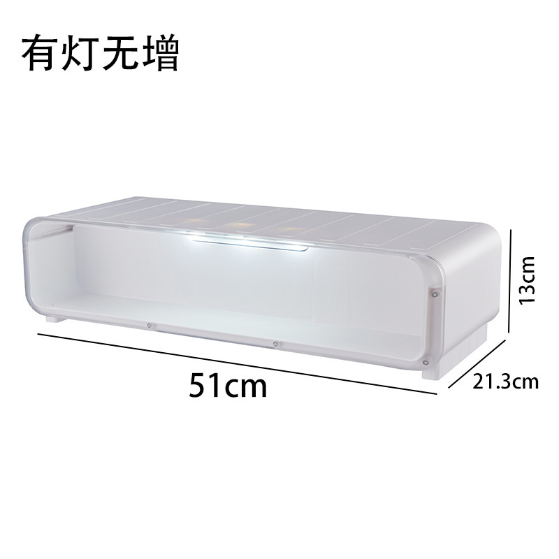 显示器增高架多功能家用手办收纳盒电脑桌面置物架透明盲盒展示柜|undefined