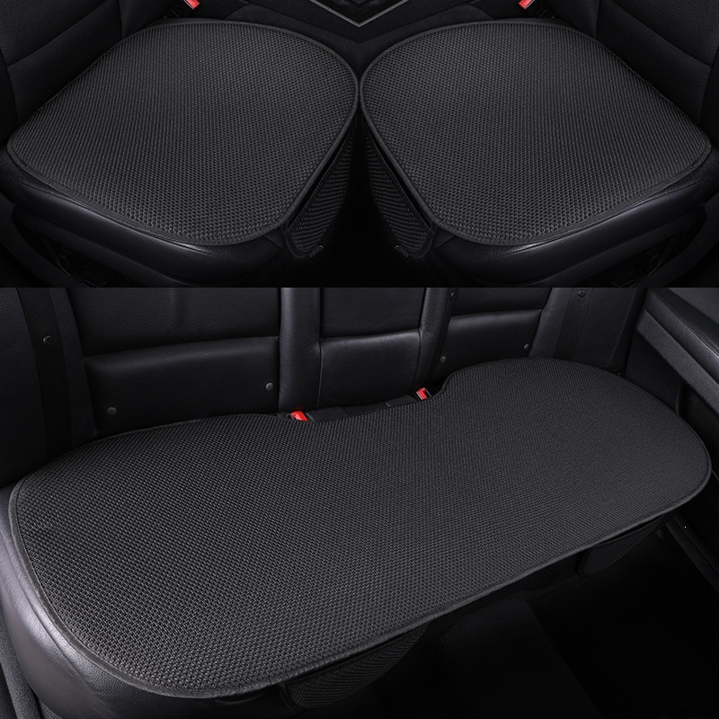 Manufacturer Wholesale Car Seat Cushions, Ice Silk Summer Seat Cushions, Universal for All Seasons, Single Cushion, Three-Piece Set, Non-Slip, Breathable, Cooling Cushion