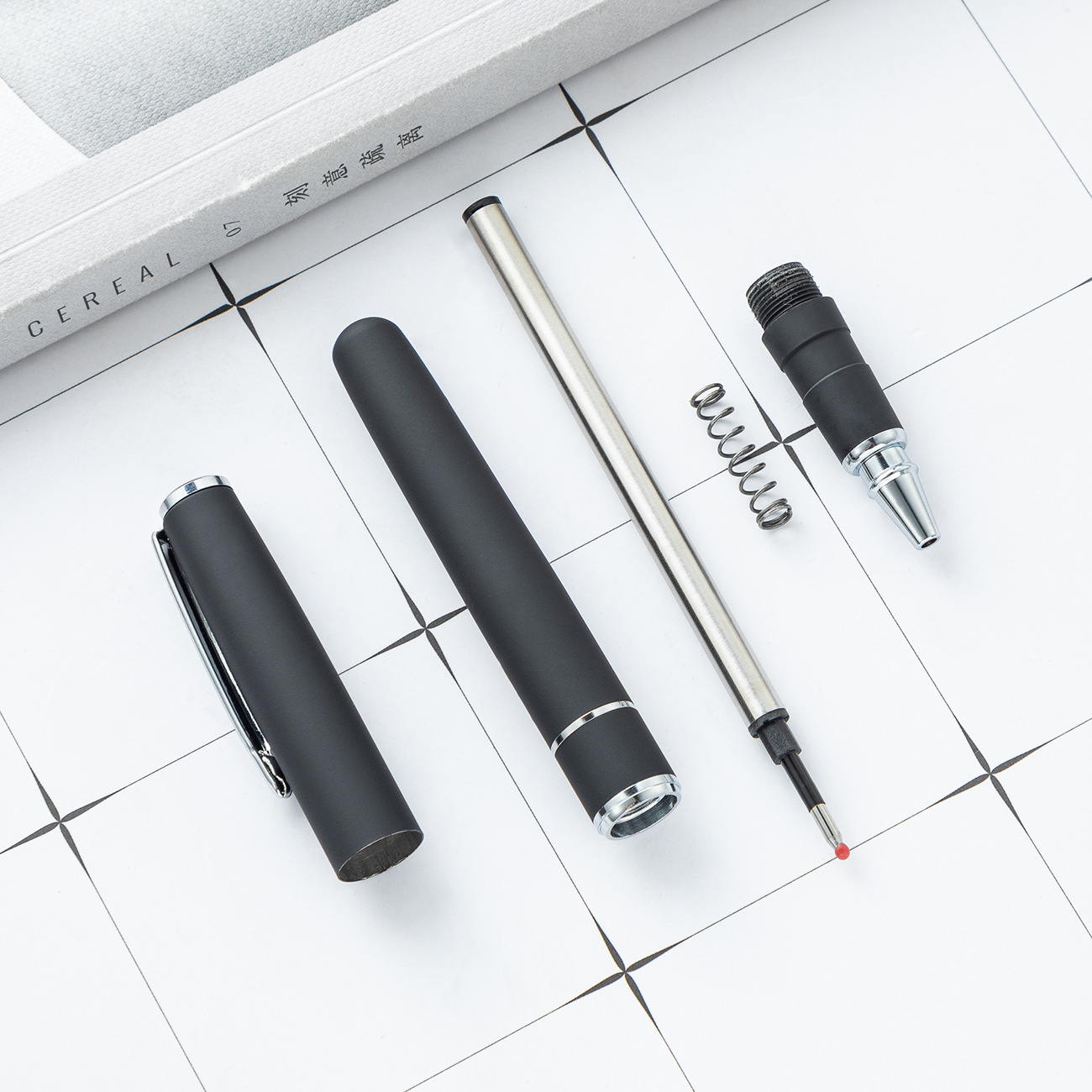 Fábrica directa de bolígrafo de metal creativo bolígrafo de regalo de publicidad bolígrafo neutro promocional bolígrafo rotativo se puede imprimir LOGO