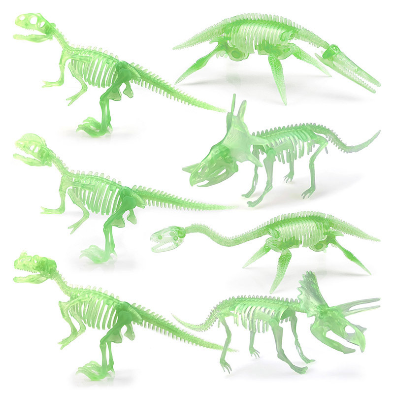 Nueva excavación arqueológica fósil de dinosaurio esqueleto luminoso esqueleto fluorescente clásico Tyrannosaurus Dragon exportación
