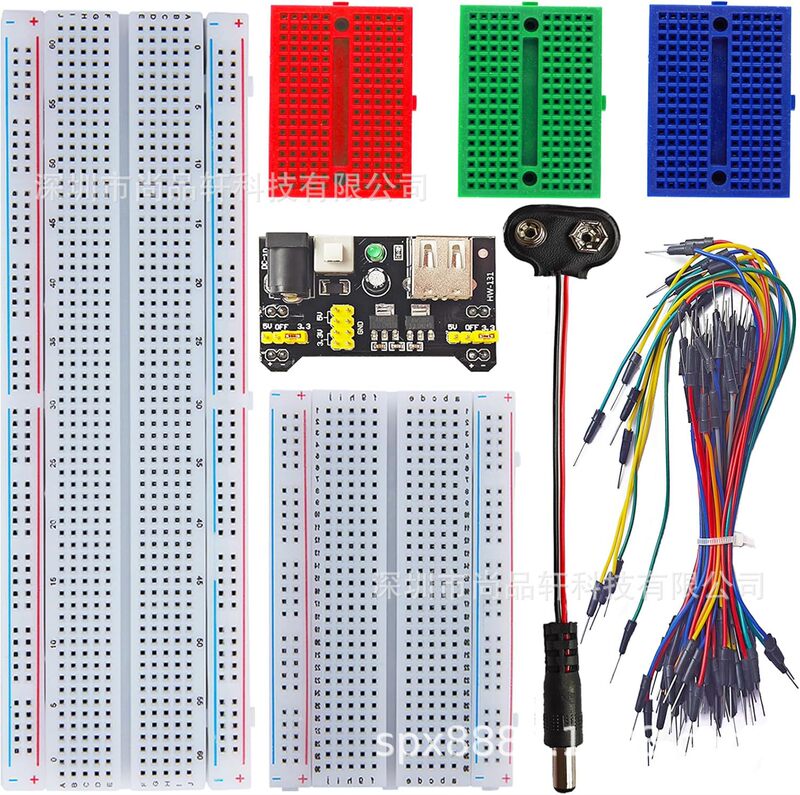 Breadboard Kit Mb102 Breadboard Power Module + Breadboard Wires + 400-Hole 830-Hole Breadboard Breadboard Kit Mb102 Breadboard Power Module + Breadboard Wires + 400-Hole 830-Hole Breadboard