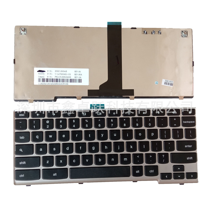 US for Lenovo Lenovo Chromebook N20 N20P Google version laptop keyboard with lock