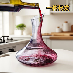 轻奢斜口玻璃醒酒器欧式红酒杯家用分酒器创意个性葡萄酒杯套装