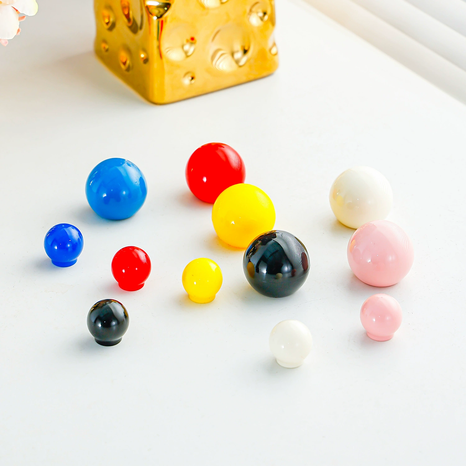 Фруктовая коробка допамина шариковая верхняя крышка бумажная коробка для полотенец клоун нос ящик ручка для хранения декоративных аксессуаров УФ-покрытые круглые бусы