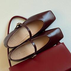 純正オリジナル品、東莞高品質本革レディースシングルシューズ、スクエアトゥ浅口ワンストラップメリージェーンシューズ、ワークシューズ