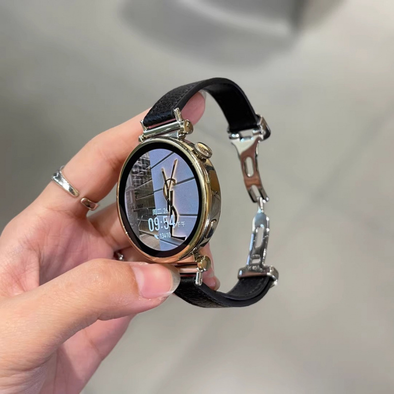 蝴蝶扣荔枝纹适用于华为gt5手表gt4表带苹果iwatch78910小米89pro|undefined