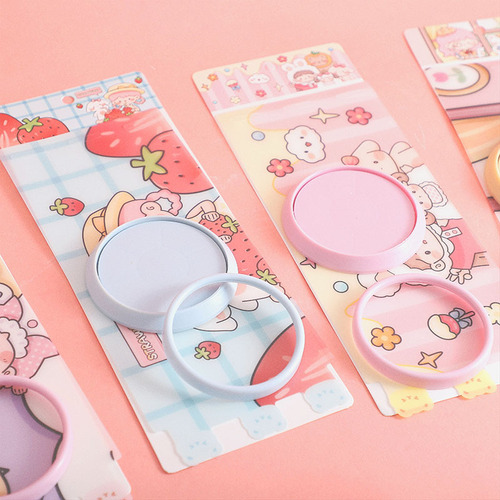 Assembled pen holder girl cartoon cute round DIY pen barrel desktop storage box pink girly heart learning stationery