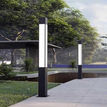 led户外景观灯3米太阳能花园灯中式太阳能方形景观灯柱方型庭院灯