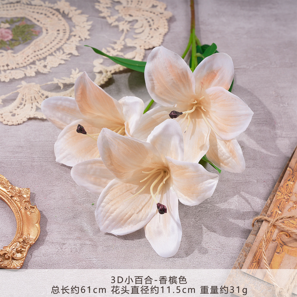 MJ-3D小百合-香槟色