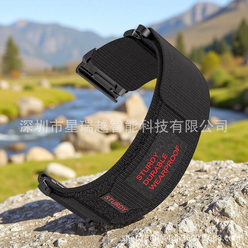 Suitable for Garmin 22Mm/26Mm Fenix5 5S 5X 6X 7X Nylon Watch Strap with Two Sections Garmin Watch Strap