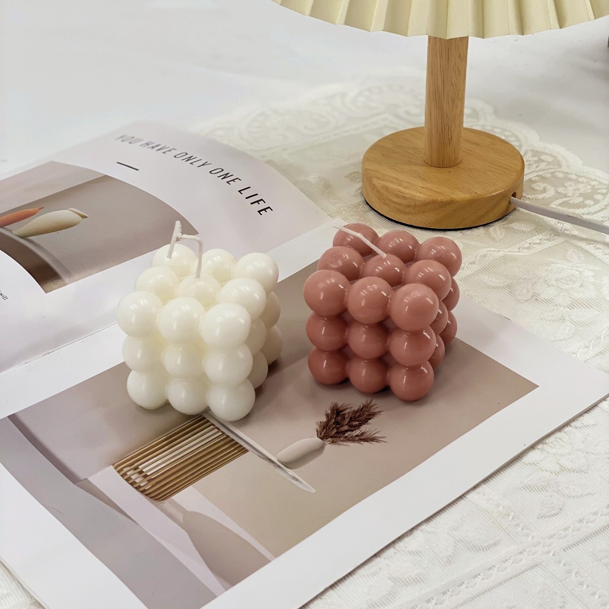 Cubo Rubik Candle Candle Art Decorativo de Alta calidad