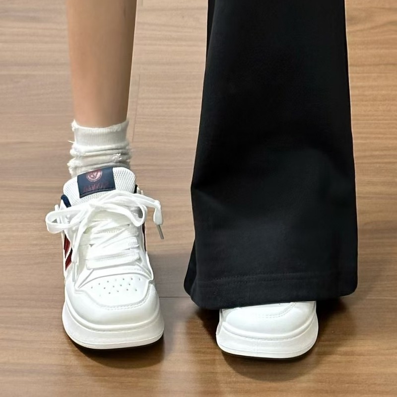 港风小众设计厚鞋舌面包鞋板鞋女ins国潮学生百搭休闲小白鞋子女|undefined