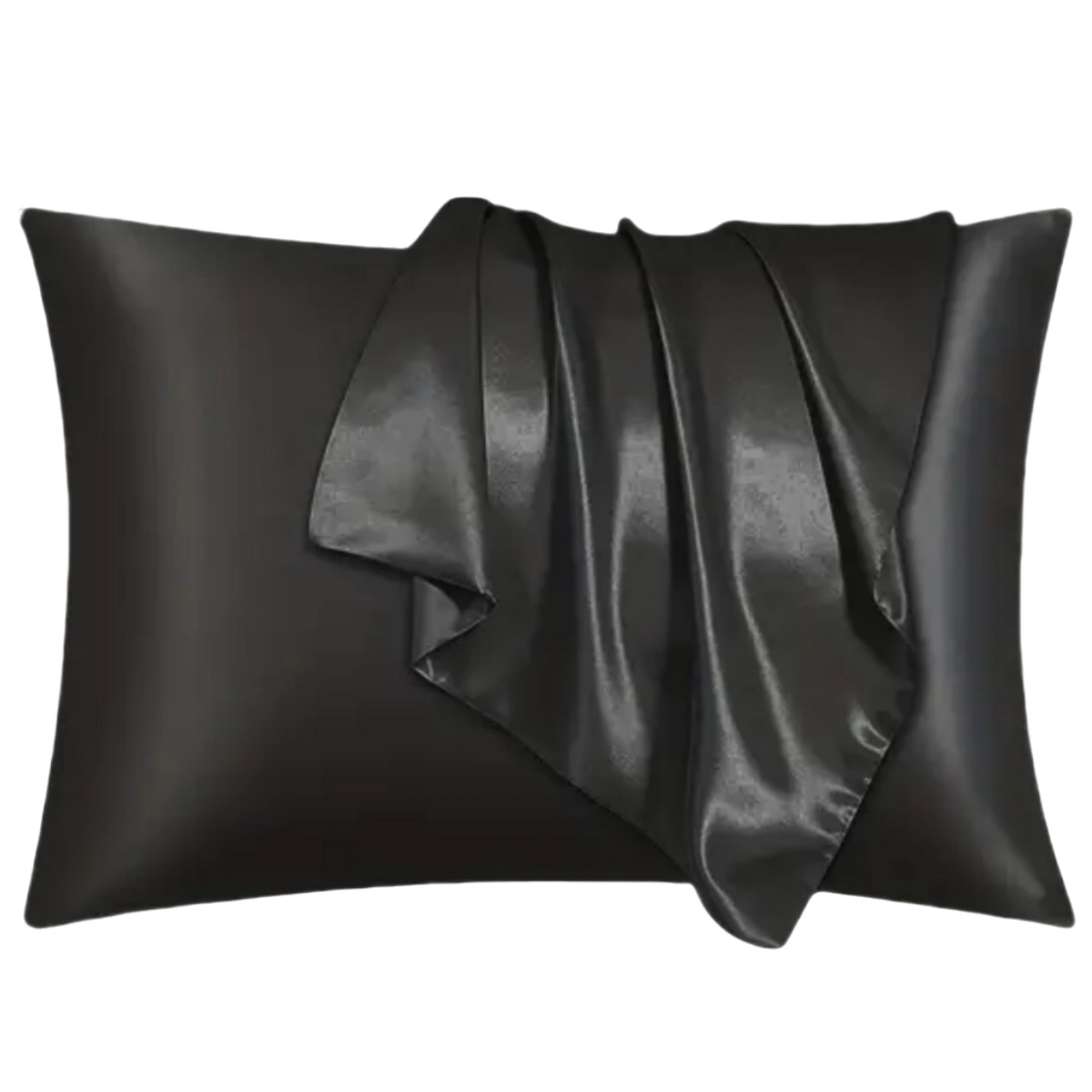 Comercio exterior transfronterizo sobre de color sólido imitación seda almohada funda de seda seda seda satin y piel almohada de sueño individual image 10
