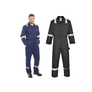 Customized Flame Retardant and Anti-Static Coveralls Zhongcai Pipeline Work Clothes for North America and the Middle East Reflective Oil Fields and Coal Mines