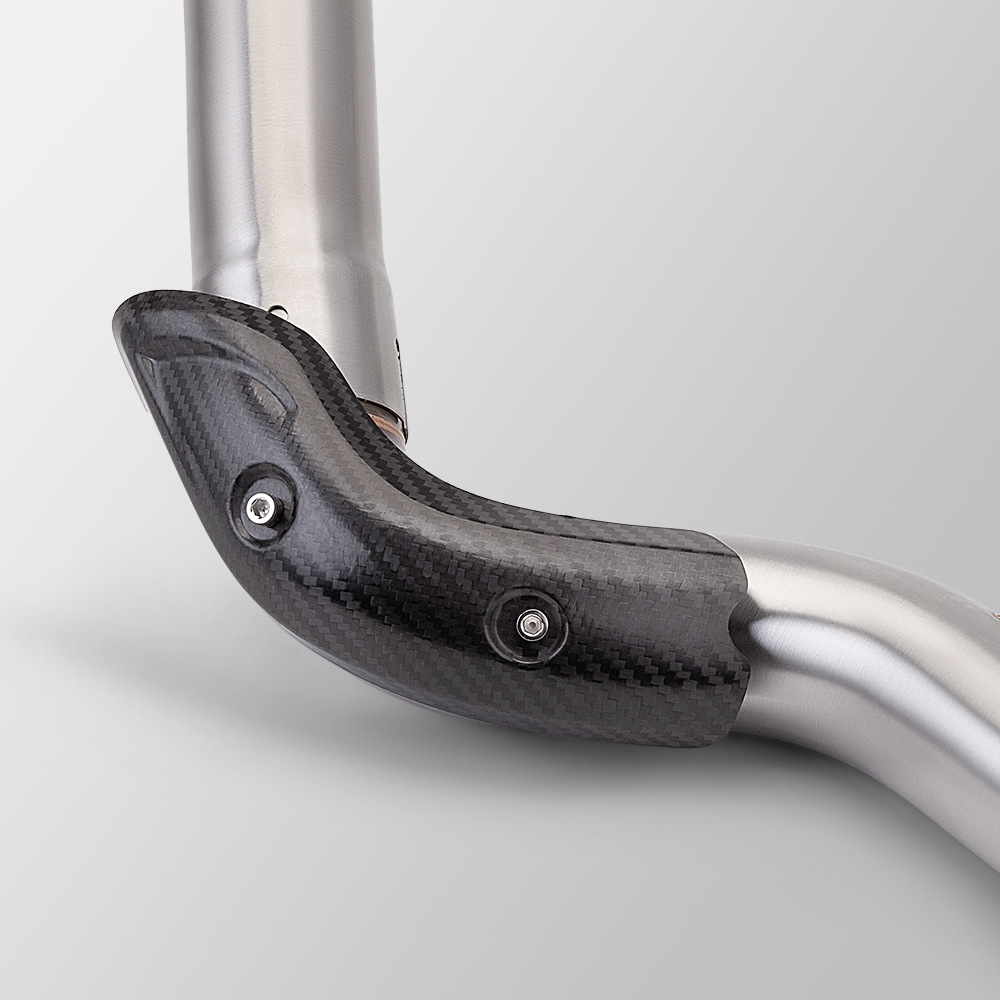 Motorcycle exhaust pipe anti-scalding cover is suitable for F750GS F850GS carbon fiber shield heat shield plate