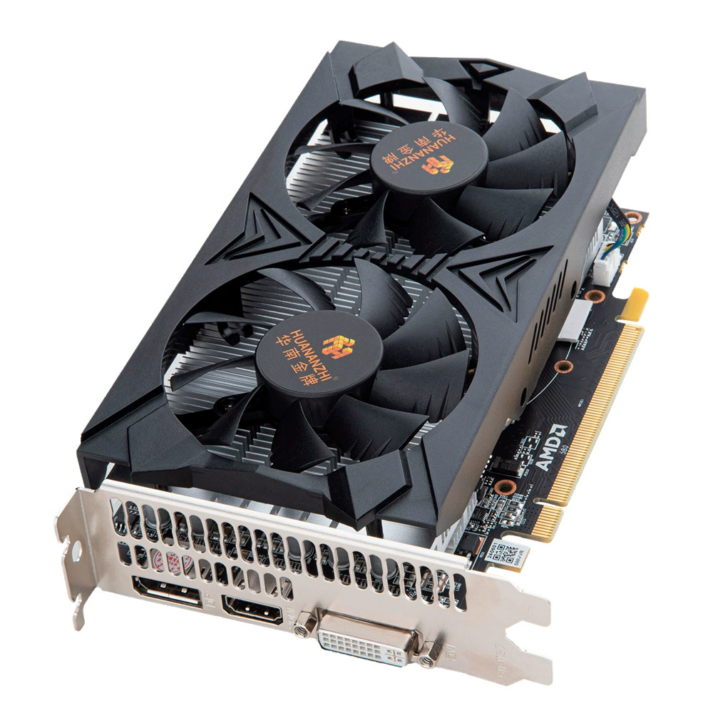Графическая карта (AMD) RX580 8GB GDDR5, 2048SP, двойной вентилятор для игр, PCIe 3.0 3‑IO