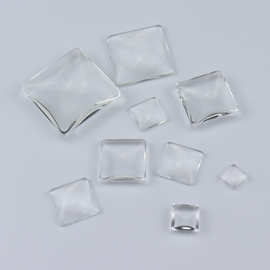 DIY时光宝石贴片正方形时光宝石玻璃贴片 水晶滴胶宝石 玻璃贴片