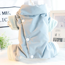 狗狗衣服秋冬装厚款四脚棉衣加绒背部开扣帅气小型犬泰迪宠物4929