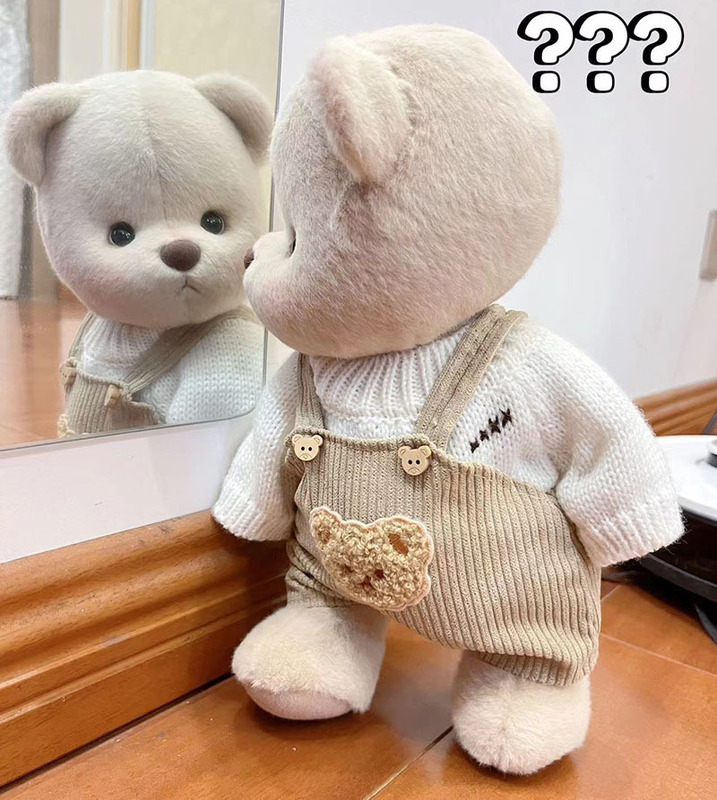 仅售衣服】中号莉娜关节熊毛绒公仔玩偶着替30cm泰迪熊连体服|undefined