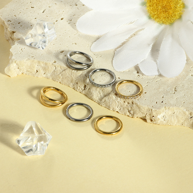 Labret piercing jewelry detail image
