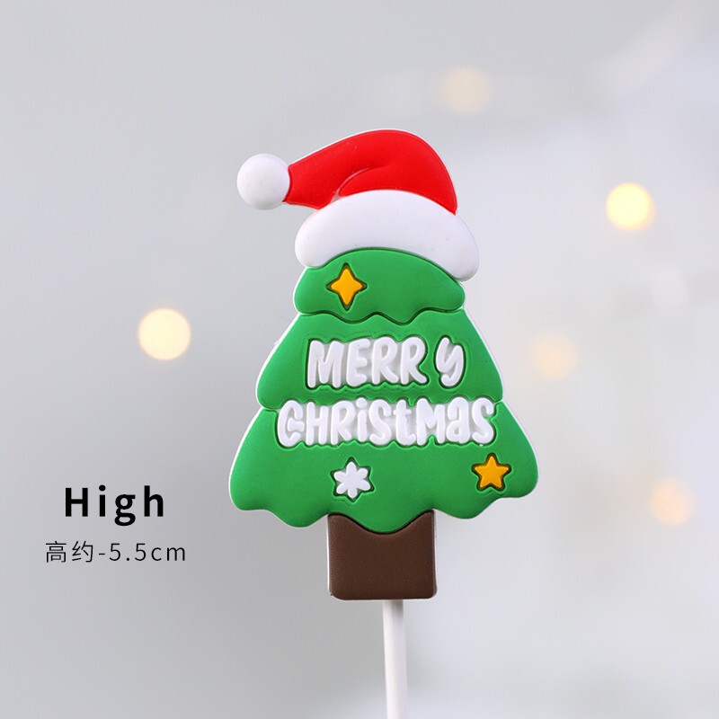 著作権クリスマスケーキ装飾装飾品ソフトゲルクリスマス楽しい老人雪だるまヘラジカクリスマスツリーパーティープラグイン|undefined