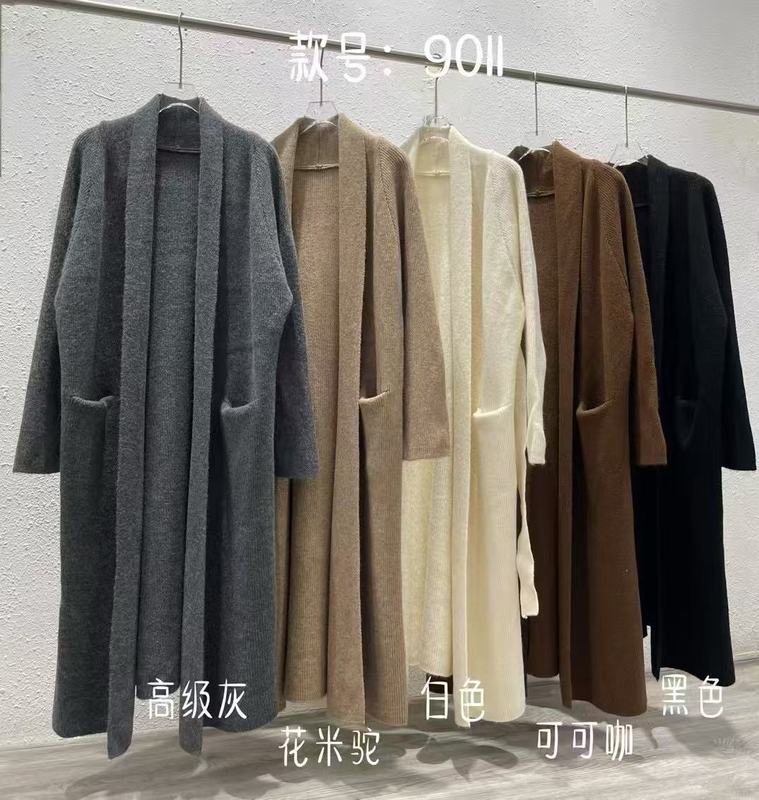 秋冬の女性用高級セーターカーディガン、ミドル丈のゆったりニットジャケット、ゆったりとしたレイジースタイルのバスローブ、レースアップコート|undefined