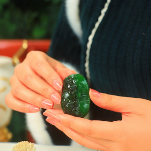 Jin Yu Tang Xinjiang Hetian Jade "Jasper, Jin Yu Mantang" Jasper Old Pit with ice bottom is warm and delicate in meat quality