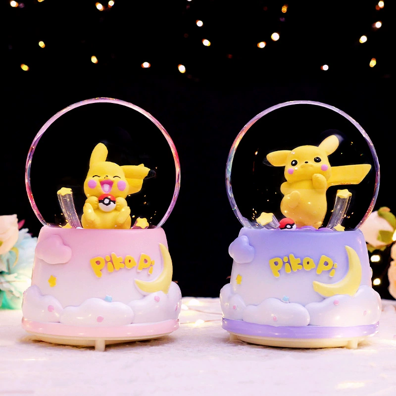 Популярная фигурка из мультфильма аниме ЦзяоцюоBaby светящиеся и снежные музыкальные шкатулки хрустальный шар украшения подарки на детский день рождения