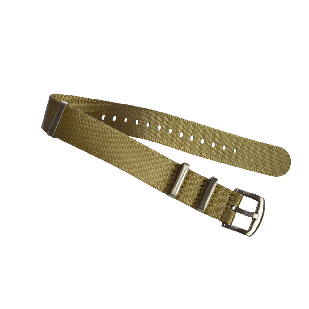 Correa de reloj de nailon NATO al por mayor en stock, correa de reloj de nailon tejida de 20/22 mm compatible con relojes.