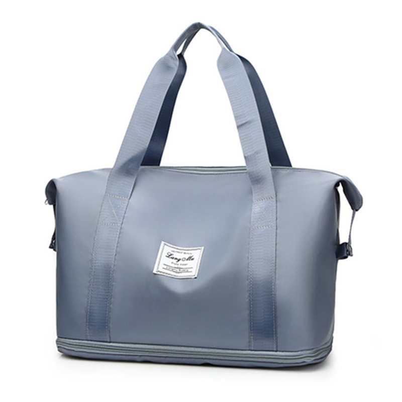 Bolsa de viaje expandible engrosada para mujer de corta distancia portátil de gran capacidad estudiante ligero impermeable bolsa de equipaje de almacenamiento de fitness