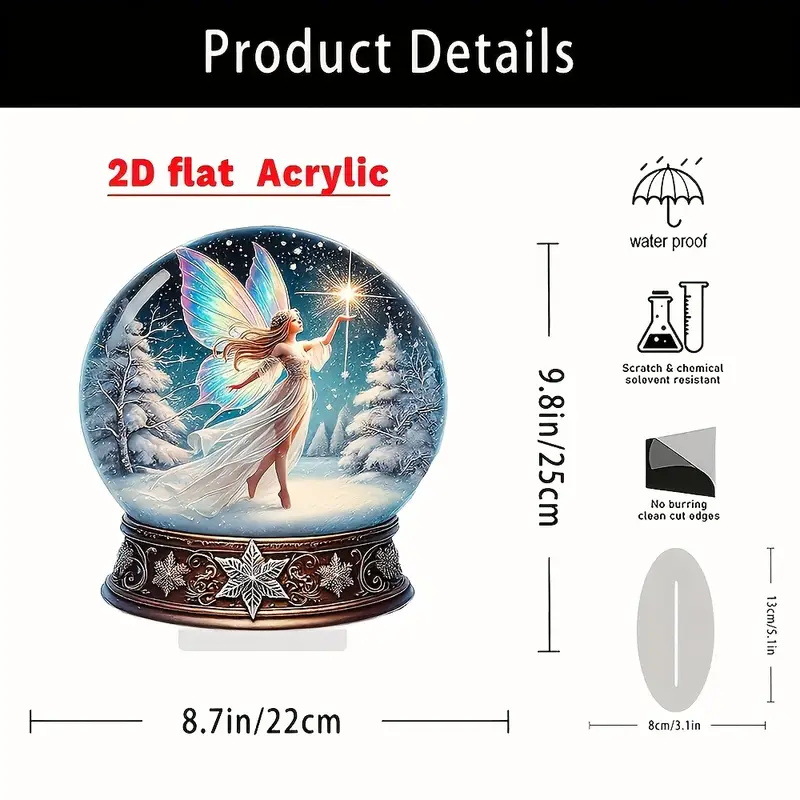 Adornos de marca de pie de acrílico transfronterizo, artesanías personalizadas, mesa, Día de la madre, Día del padre, Halloween, regalos de Navidad image 83