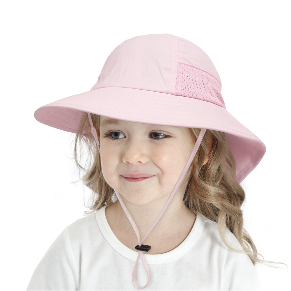 Kinder Unisex Mode Einfarbig Bucket Hat display picture 5