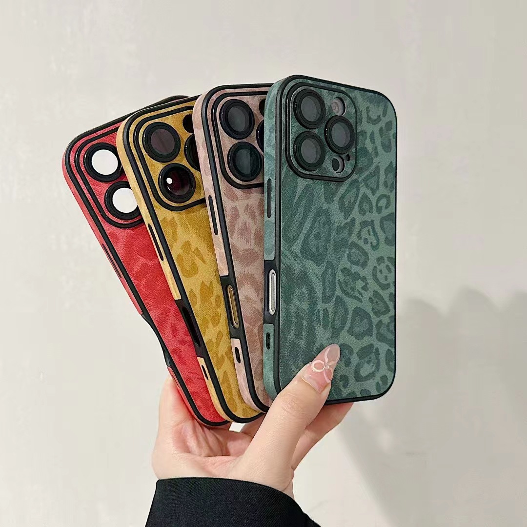 Estudo de leopardo para iPhone17 protector 15promax Apple 15 con película de lente transfronteriza