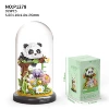 P1278 Panda Garden-Climbing Tree [Transparent Cover + Black Base]