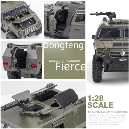 (Boxed) 1:28 scale Bosslon East Peak Warrior Alloy Off-road Police Car Model Display Toy for Children