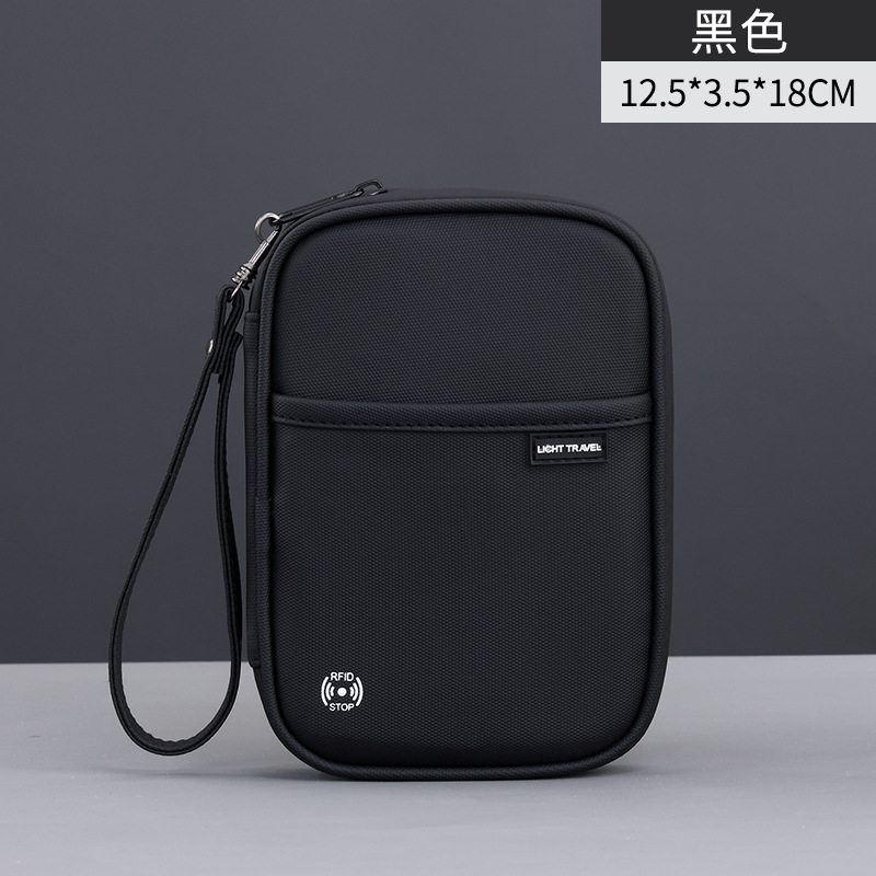 Nuevo producto antirrobo transfronterizo bolsa de tarjetas multifuncional bolsa de pasaporte bolsa de almacenamiento portátil de negocios bolsa de certificados impermeable bolsa de billetera