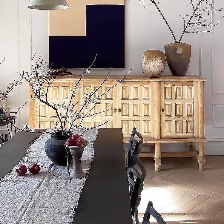 欧美风艺术实木立体雕刻客厅玄关柜储物餐边柜原木风电视柜