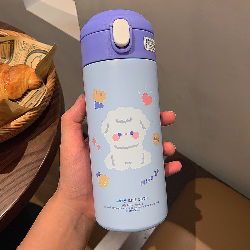 Mignon Dessin Animé Acier Inoxydable Tasse Thermos 1 Pièce display picture 6