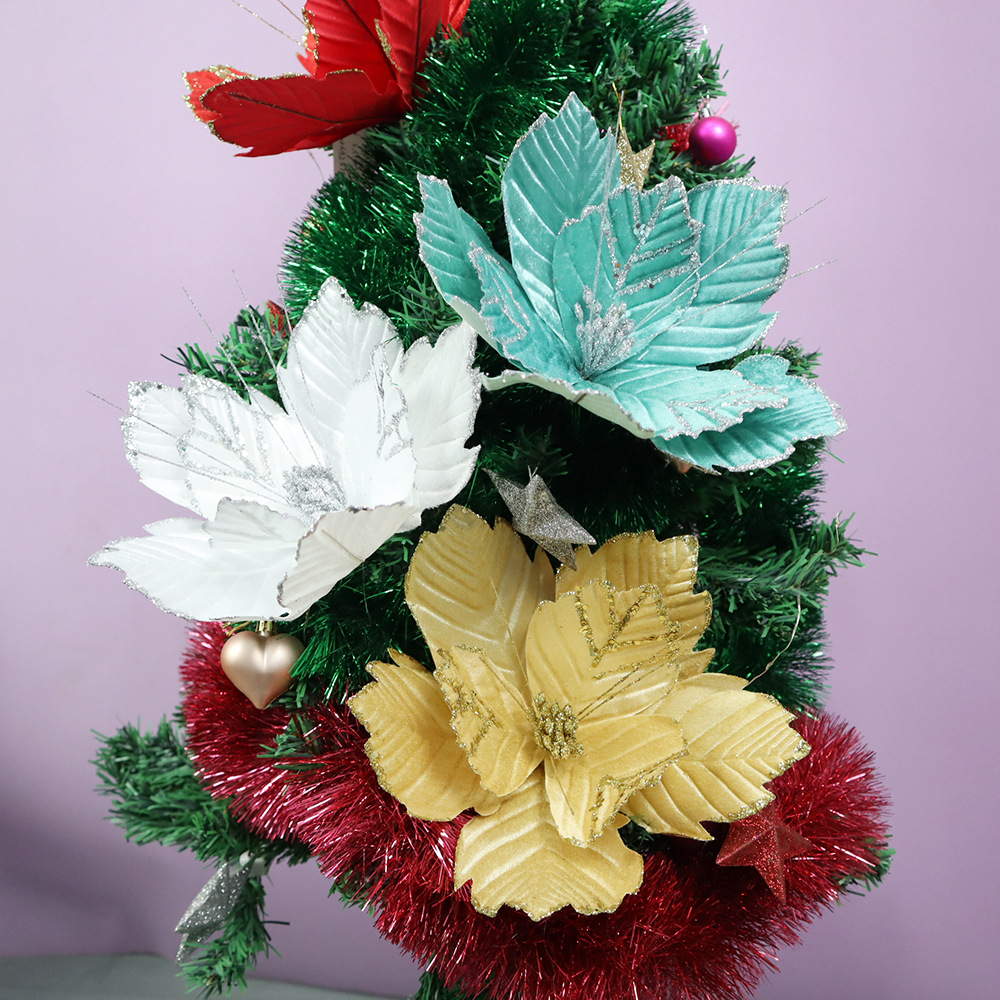 Flor Navidad Artificial 28cm