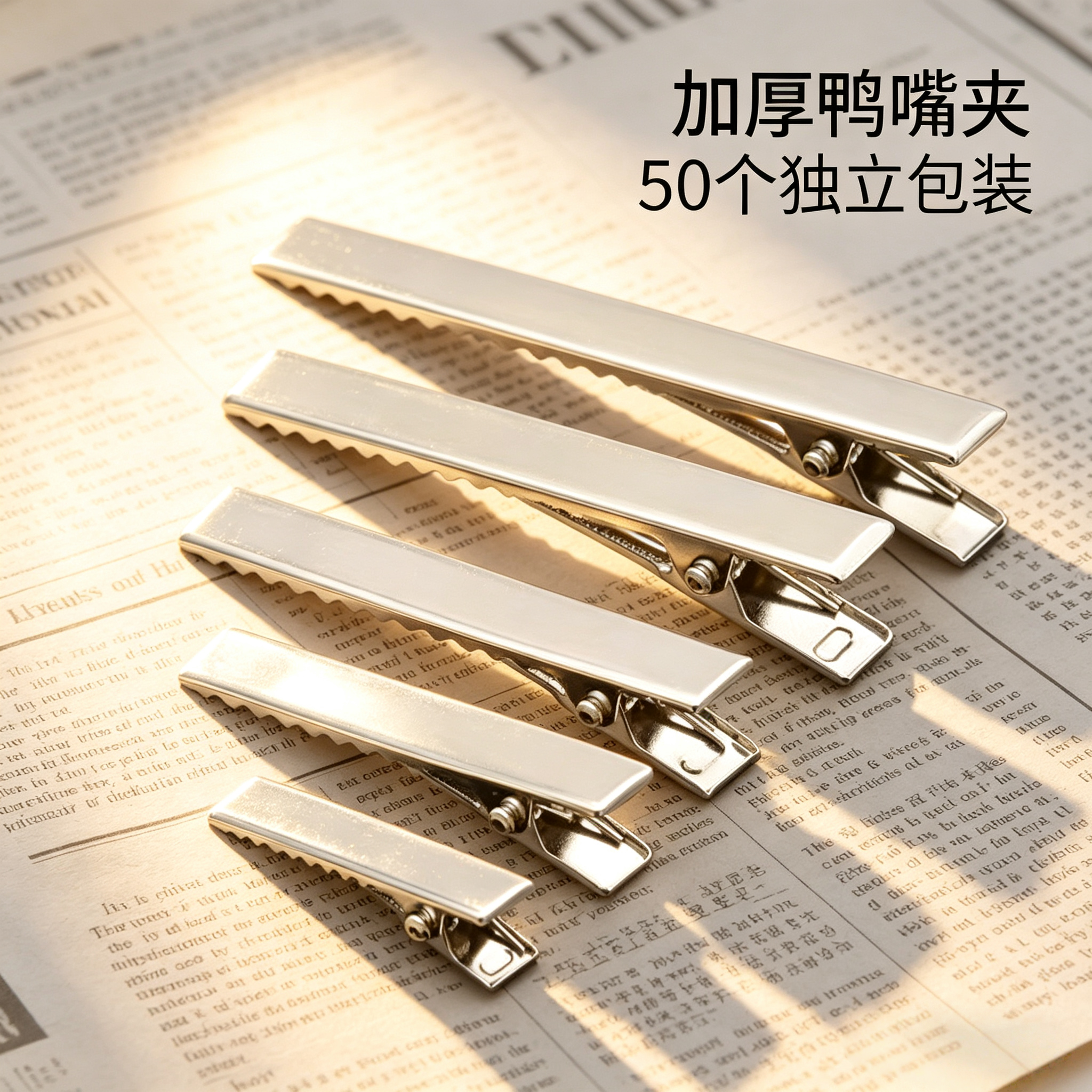 Thickened duckbill clip DIY hair clip material wholesale hair accessory accessories side clip plain hair clip square clip duckbill clip head ornament