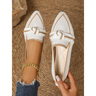 W 67404 Pointed Toe Slip-on Shoes ���^�w��һ�_��ŮЬ�羳