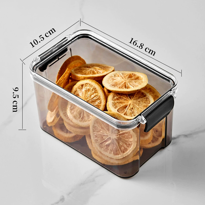 Tea Storage Box, Square Multi-Compartment Container, 680–700 ml, Airtight Stackable