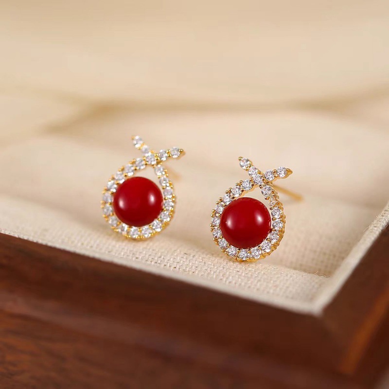 S925银针韩版耳钉简约气质小众个性珍珠耳环女高级感轻奢耳饰批发详情22