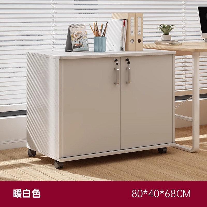 Gabinete de archivos Gabinete de archivos de oficina Gabinete de archivos Cajón de madera Gabinete de archivos Gabinete de escritorio contra la pared Gabinete lateral con bloqueo