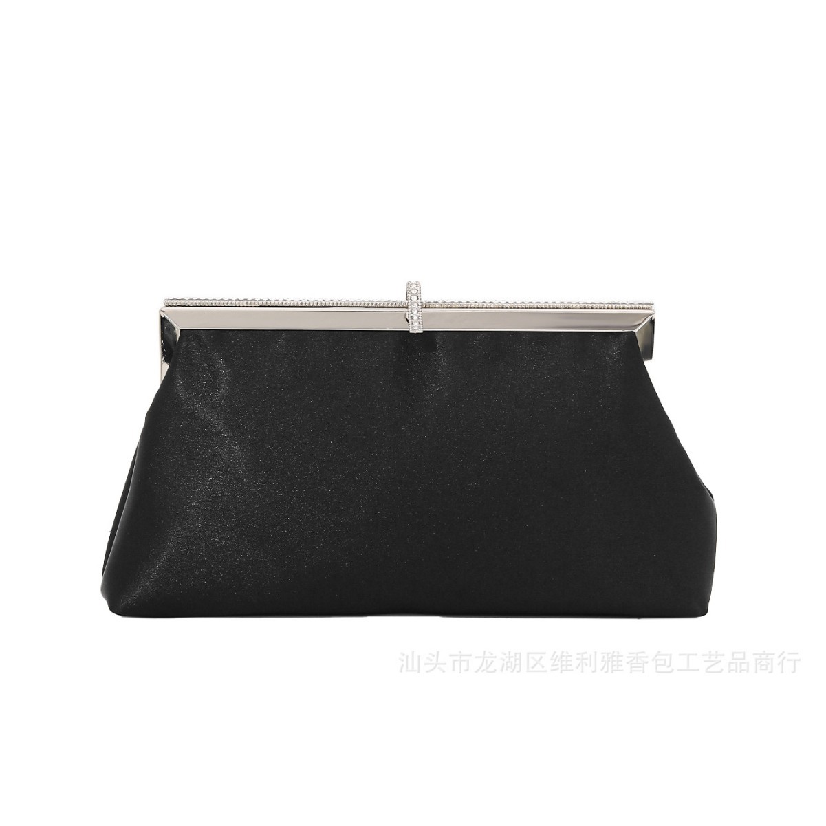 Light Luxury Faux Silk Banquet Clutch Chain Crossbody Bag Evening Bag Niche Design Women's Handbag For Cheongsam - Thumbnail 5