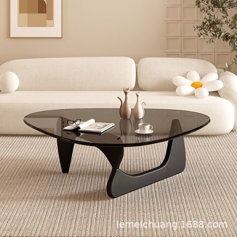 Glass Coffee Table Household Small Apartment Modern Simple Light Luxury Minimalist Small Table Creative Internet Celebrity Coffee Table Living Room Tea Table Glass Coffee Table Household Small Apartment Modern Simple Light Luxury Minimalist Small Table Creative Internet Celebrity Coffee Table Living Room Tea Table